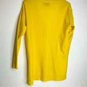 ANTHROPOLOGIE Pilcro Cashmere Cardigan Yellow Button Front XS